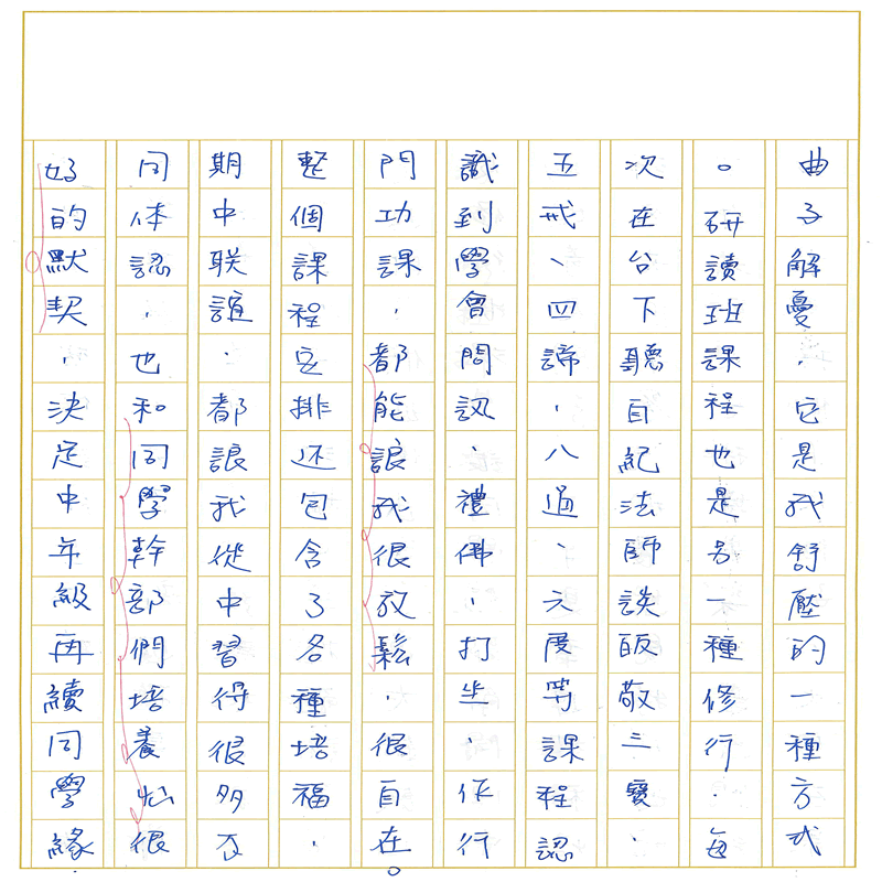 真實文字,歷歷在目~書寫作業三