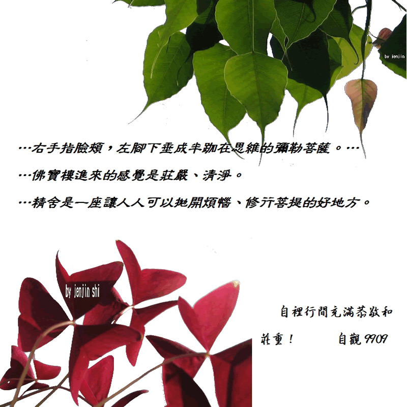 抖動的文字 師父的勉勵