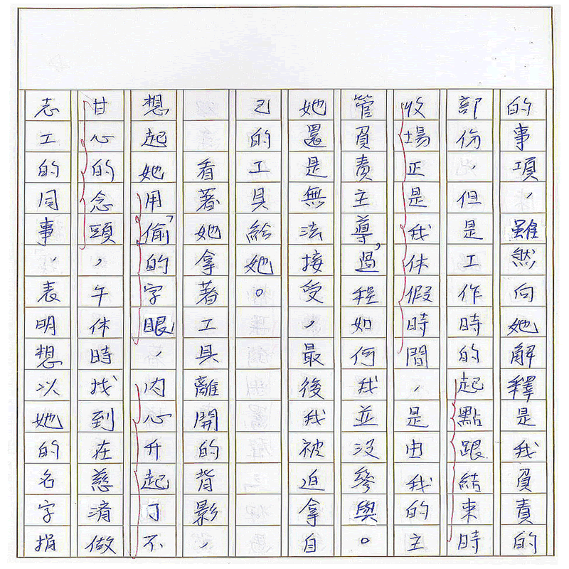 真實文字,歷歷在目~書寫作業~(完)