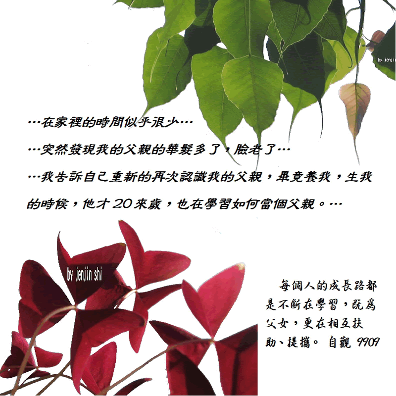 抖動的文字 師父的勉勵