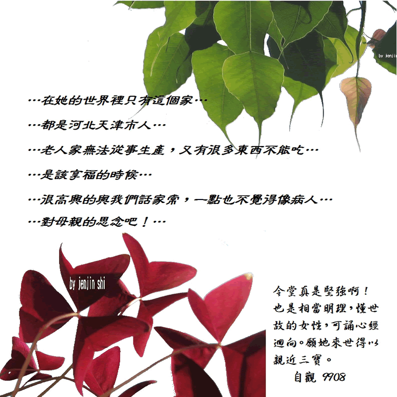 抖動的文字 師父的勉勵