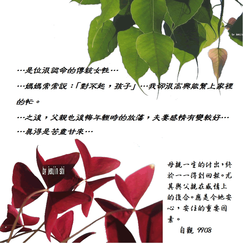 抖動的文字 師父的勉勵