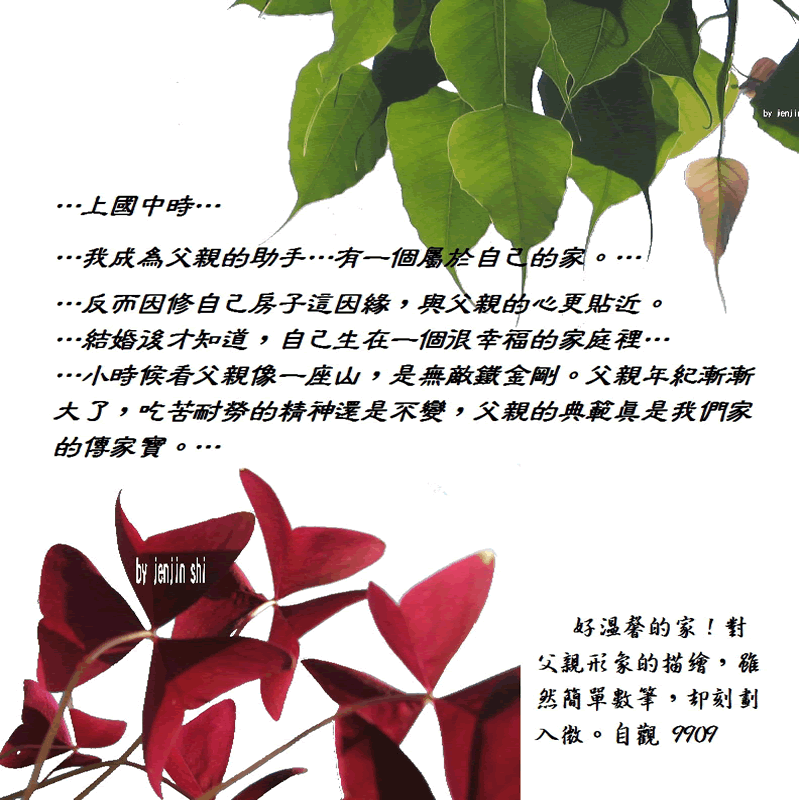 抖動的文字 師父的勉勵