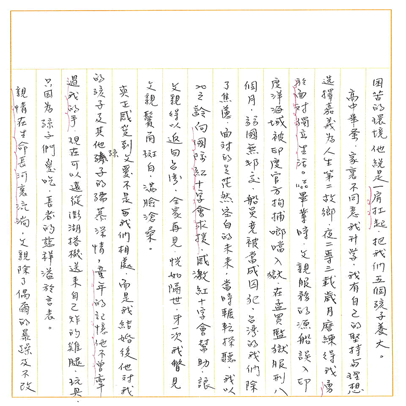 真實文字,歷歷在目~書寫作業2~接續下一頁