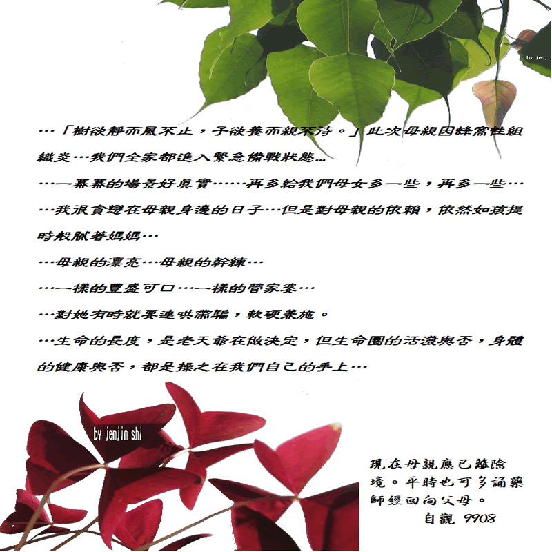 抖動的文字 師父的勉勵