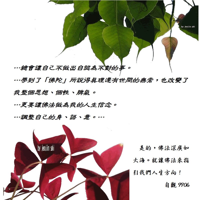 抖動的文字 師父的勉勵