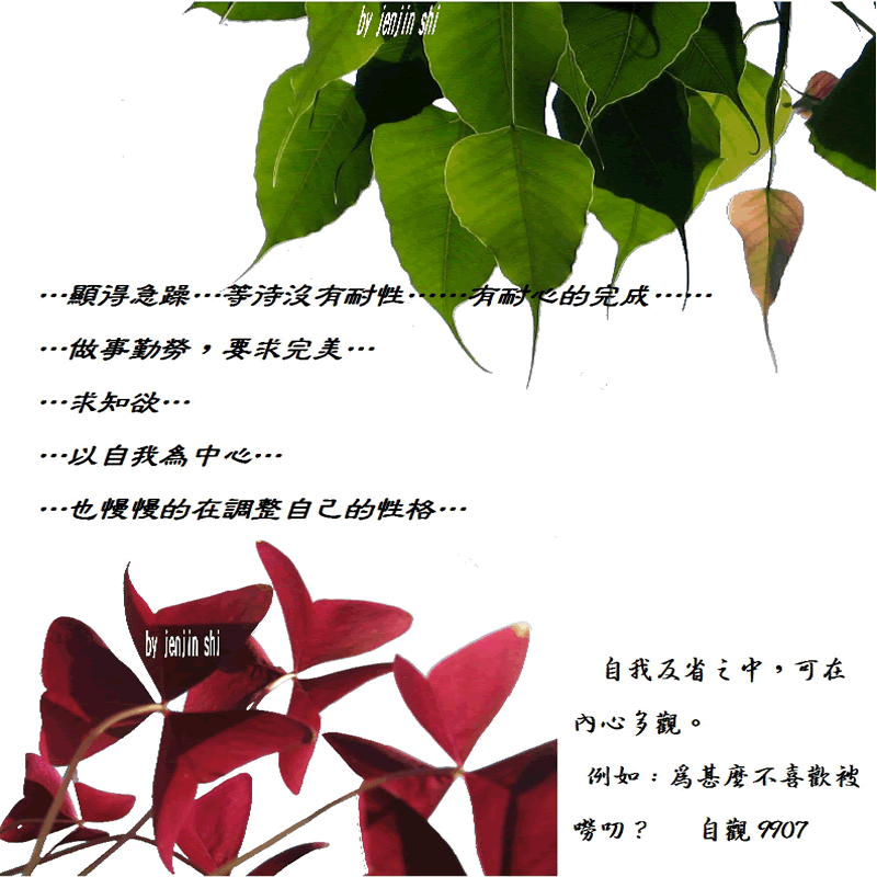 抖動的文字 師父的勉勵