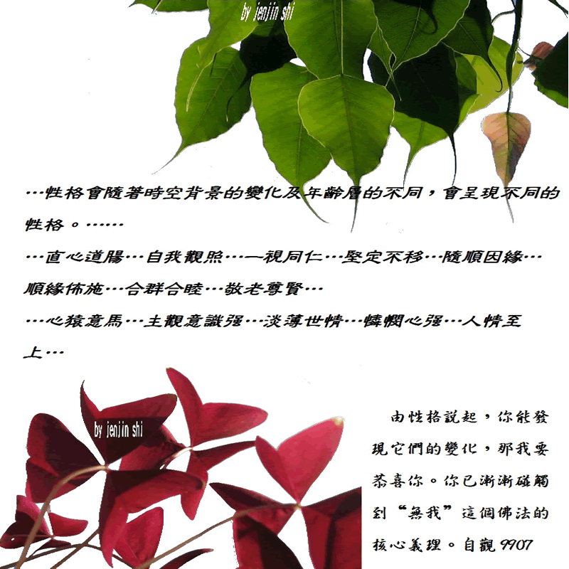 抖動的文字 師父的勉勵