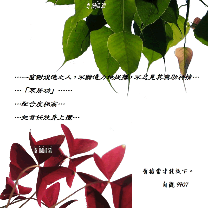 抖動的文字 師父的勉勵