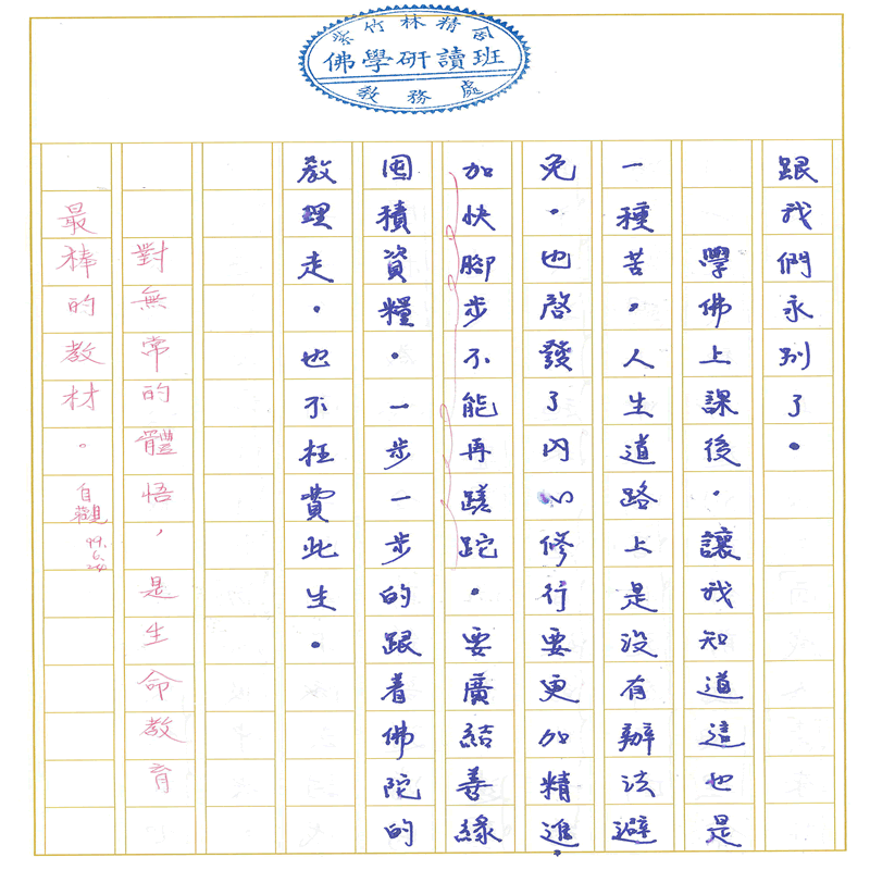 真實文字,歷歷在目~書寫作業三(完)
